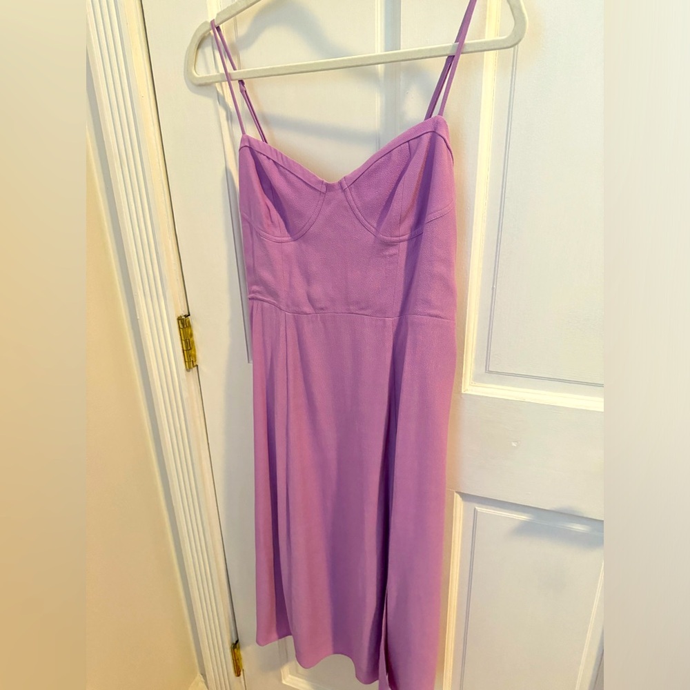 Brand New AritZia Sundays Best Midi Dress with Slit in Lilac/Amethyst